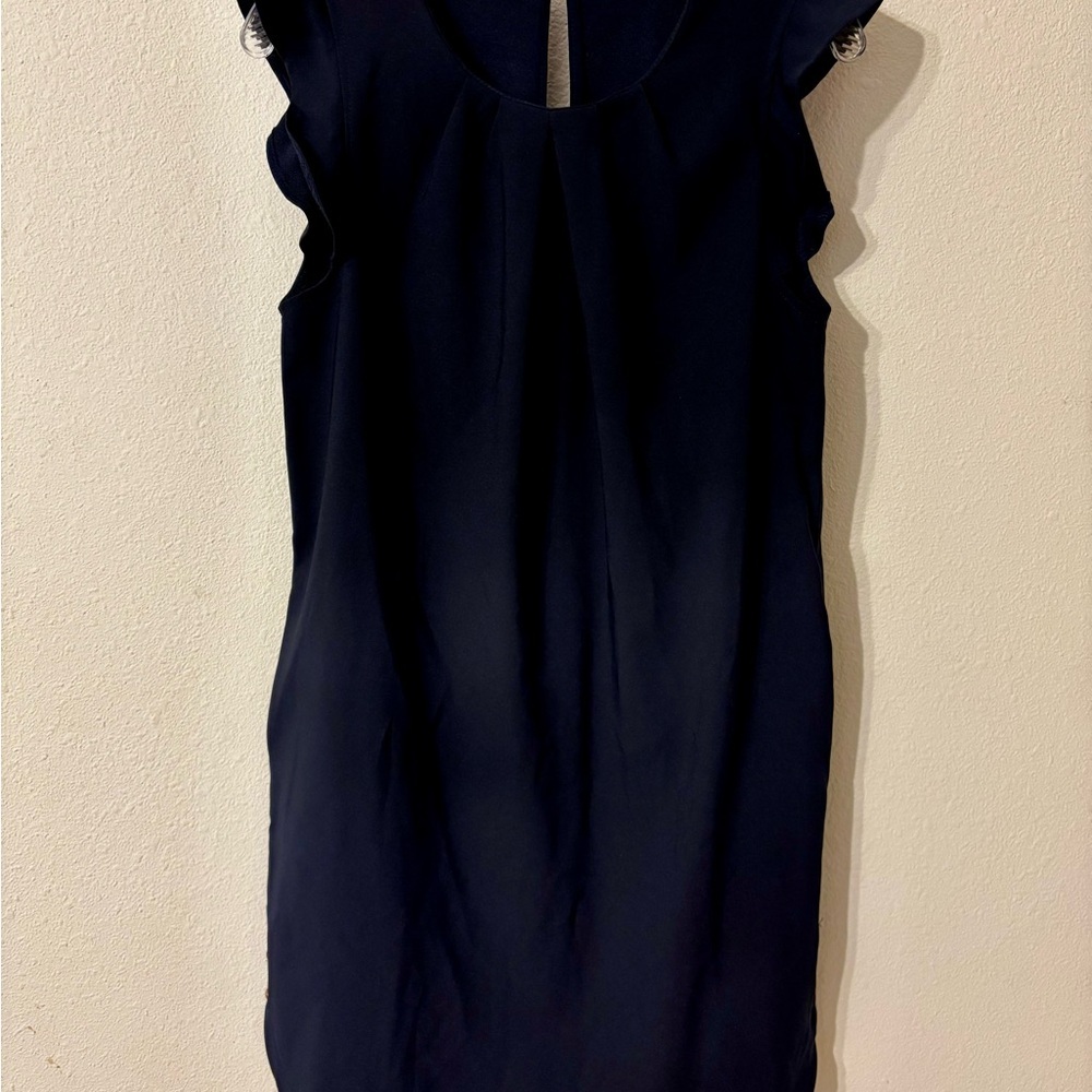 Chic Navy Sleeveless Mini Dress